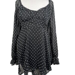 NWT Thirty Thirty LA Babydoll Sheer Dress Size XL Empire waist Coquette